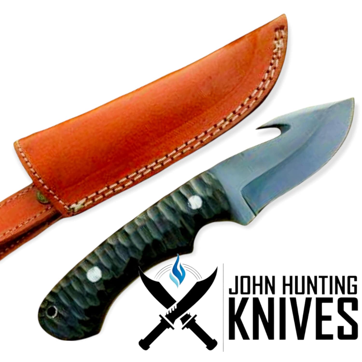 Stainless Steel Chef Knife Kitchen Butcher Damascus Cleaver Chopping Meat John Hunting Knives